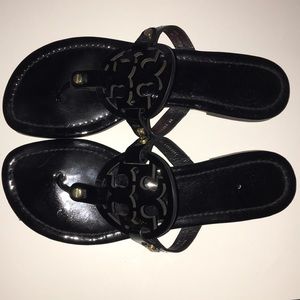 Authentic Tory Burch MILLER SANDAL, PATENT LEATHER